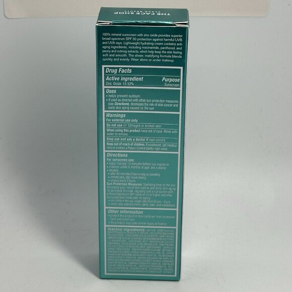 The Face Shop Everyday Mineral Face Protection Cream SPF 50 1.7 fl oz/50 ml NIB - Picture 3 of 12